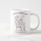 Coffee Lover Club: Life Begins After Coffee Grote Koffiekop (Rechts)