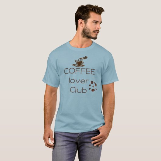 Coffee Lover Club T-Shirt - Perfect voor koffie (Voorkant volledig)