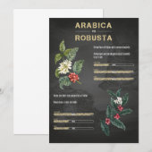 Coffee Lover Coffee Arabica Robusta Kaart (Voorkant / Achterkant)