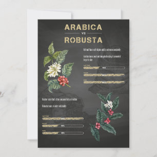 Coffee Lover Coffee Arabica Robusta Kaart