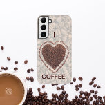 Coffee Lover Coffee Bean Heart Samsung Galaxy Hoesje<br><div class="desc">Koffieliefhebbers krijgen hier een kick van! Het ontwerp ziet er goed uit op elk product. ⭐PERSONALISEER deze sjabloon met uw kunstwerk. ⭐Bewerk het verder om meer wijzigingen aan te brengen. ⭐BRENG dit ontwerp over op elk product. Bezoek al mijn winkels op bit.ly/SandyspiderStores (knippen en plakken).</div>