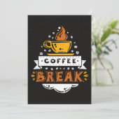 Coffee Lover Coffee Break Kaart (Staand voorkant)
