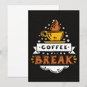Coffee Lover Coffee Break Kaart (Voorkant / Achterkant)