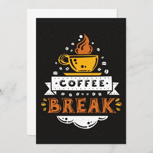Coffee Lover Coffee Break Kaart (Voorkant / Achterkant)