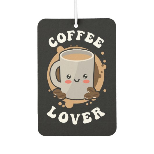 Coffee Lover Coffee Cappuccino Lover Luchtverfrisser (Voorkant)