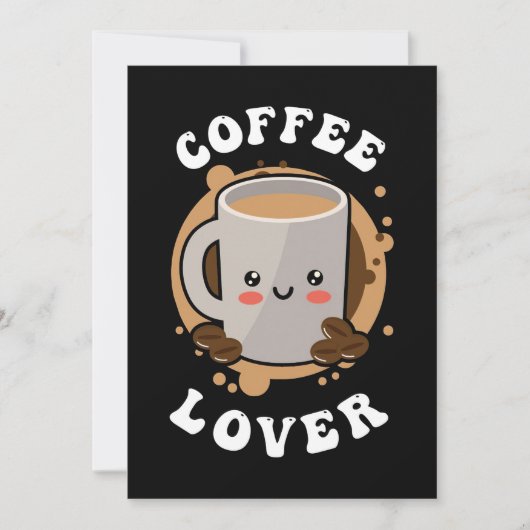 Coffee Lover Coffee Cappuccino Lover Save The Date (Voorkant)