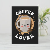 Coffee Lover Coffee Cappuccino Lover Save The Date (Staand voorkant)