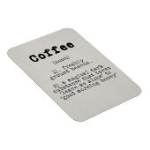 Coffee Lover Coffee Definitie Magneet (Rechterzijde)