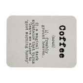 Coffee Lover Coffee Definitie Magneet (Horizontaal)
