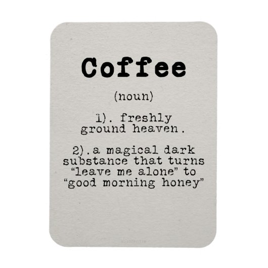 Coffee Lover Coffee Definitie Magneet (Verticaal)