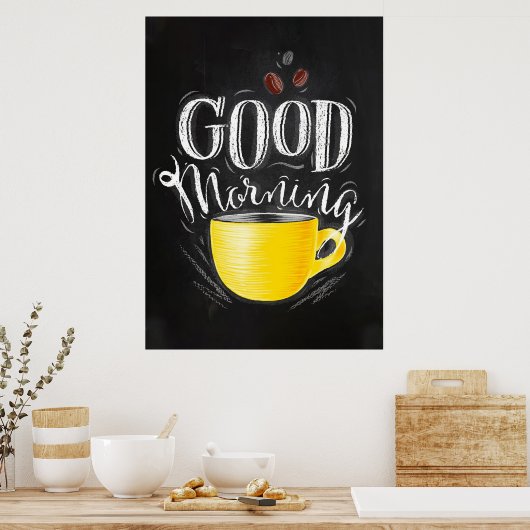 Coffee Lover Coffee Good Morning Poster (Keuken)