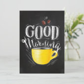 Coffee Lover Coffee Good Morning Save The Date (Staand voorkant)