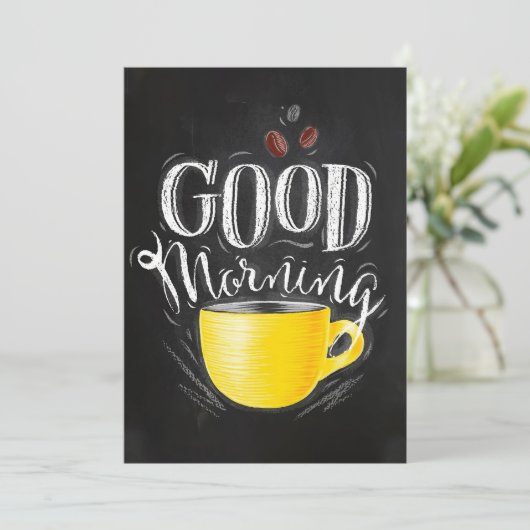 Coffee Lover Coffee Good Morning Save The Date (Staand voorkant)