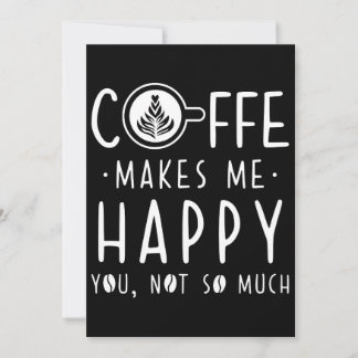 Coffee Lover Coffee maakt me gelukkig Bedankkaart