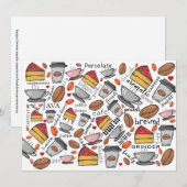 Coffee Lover Coffee Shop of Café Wenskaart Kaart (Voorkant / Achterkant)