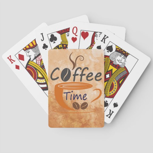 Coffee Lover Coffee Time Pokerkaarten (Achterkant)