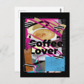 Coffee Lover Collage Briefkaart (Voorkant / Achterkant)