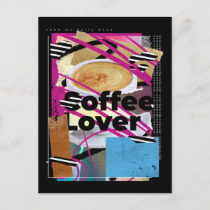Coffee Lover Collage Briefkaart