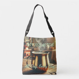 Coffee Lover Crossbody Tas All-Over Print Stijl