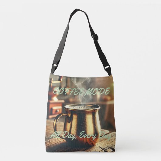Coffee Lover Crossbody Tas All-Over Print Stijl (Achterkant)
