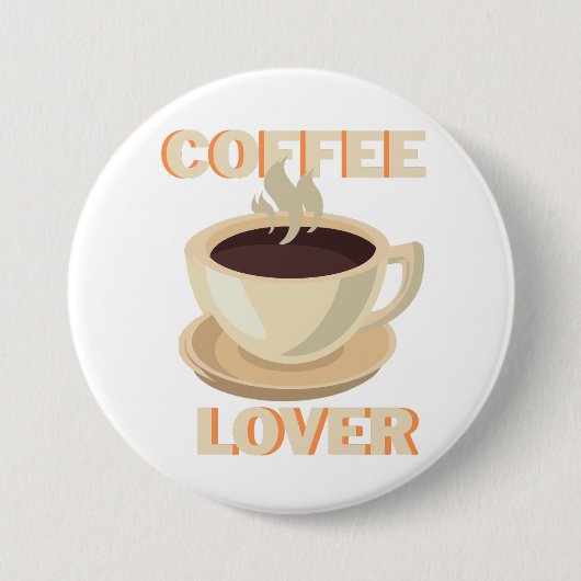 Coffee Lover – Cute & Cozy for Caffeine Fans Ronde Button 7,6 Cm (Voorkant)