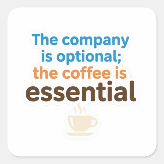 Coffee Lover Daily Ritual Sticker (Voorkant)