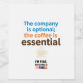 Coffee Lover Daily Ritual Sticker (Enkel label)