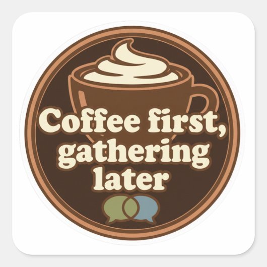Coffee Lover Daily Ritual Sticker (Voorkant)