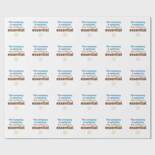 Coffee Lover Daily Ritual Sticker Cadeaupapier (Vlak)