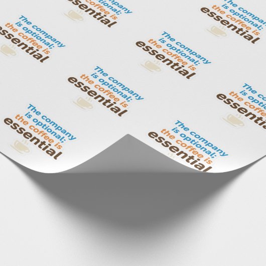 Coffee Lover Daily Ritual Sticker Cadeaupapier (Hoek)