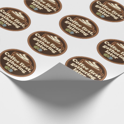 Coffee Lover Daily Ritual Sticker Cadeaupapier (Hoek)