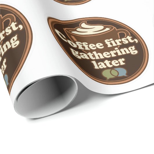 Coffee Lover Daily Ritual Sticker Cadeaupapier (Rol Hoek)