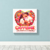 Coffee Lover Daily Ritual Sticker Canvas Afdruk (Insitu (Houten vloer))