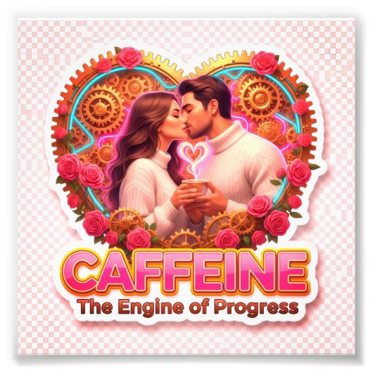 Coffee Lover Daily Ritual Sticker Foto Afdruk (Voorkant)