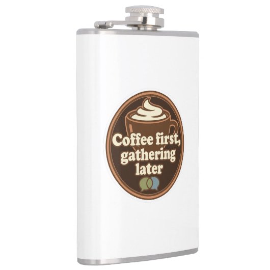 Coffee Lover Daily Ritual Sticker Heupfles (Rechts)