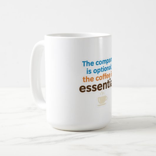 Coffee Lover Daily Ritual Sticker Koffiemok (Voorkant links)