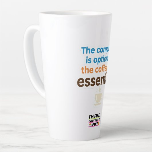 Coffee Lover Daily Ritual Sticker Latte Mok (Linkerhoek)