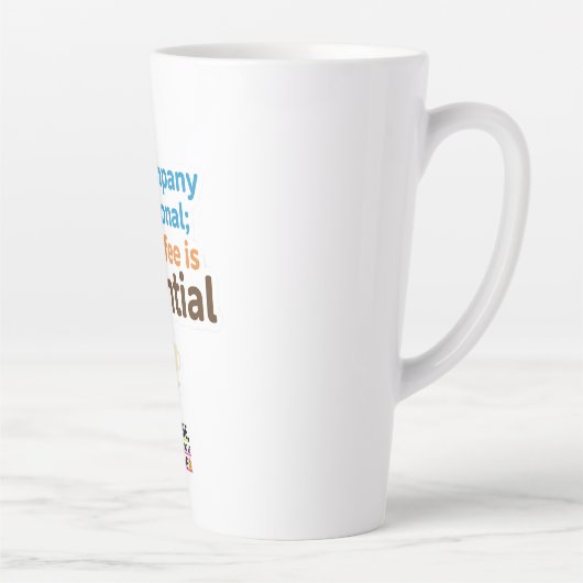 Coffee Lover Daily Ritual Sticker Latte Mok (Rechts)