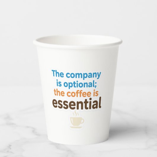 Coffee Lover Daily Ritual Sticker Papieren Bekers (Voorkant)