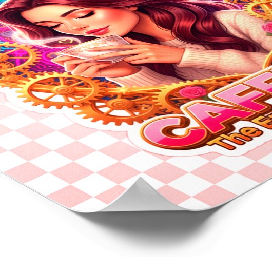 Coffee Lover Daily Ritual Sticker Poster (Hoek)