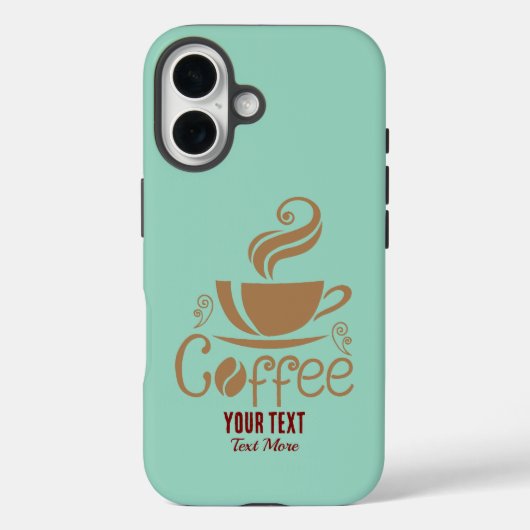 Coffee Lover Design – Minimaal Bekerontwerp Case-Mate iPhone Case (Achterkant)