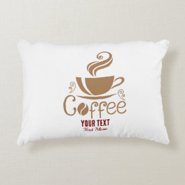 Coffee Lover Design – Minimaal Grafisch Ontwerp va Accent Kussen