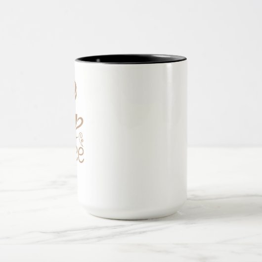 Coffee Lover Design – Minimal Coffee Cup Graphic Mok (Midden)