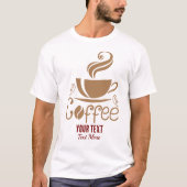 Coffee Lover Design – Minimal Coffee Cup Graphic T-shirt (Voorkant)