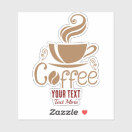 Coffee Lover Design – Minimalistisch koffiekopje g Sticker