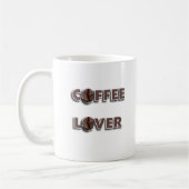 Coffee Lover Design with Real Bean Koffiemok (Links)