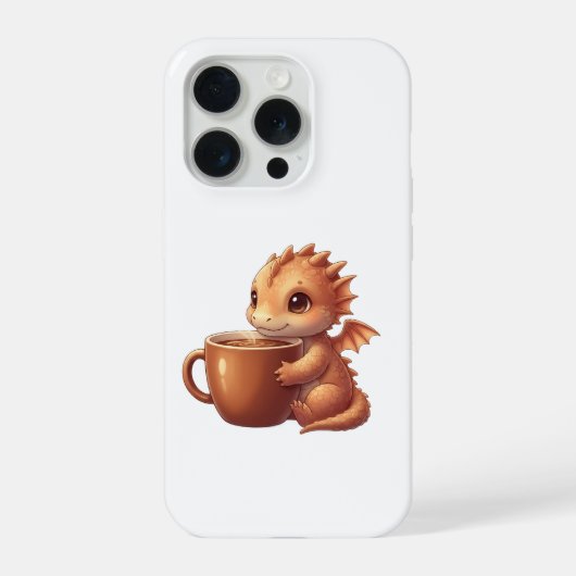 Coffee Lover Dragon iPhone Hoesje (Achterkant)