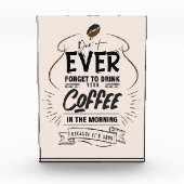 Coffee Lover Drink uw koffie Fotoblokken (Voorkant)