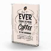 Coffee Lover Drink uw koffie Fotoblokken (Rechts)