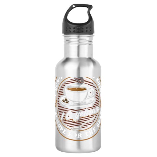 Coffee Lover Drinker - Caffeine Morning Espresso C Waterfles (Voorkant)